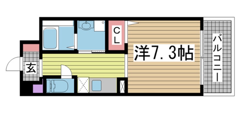 神戸市東灘区住吉南町の賃貸物件間取画像
