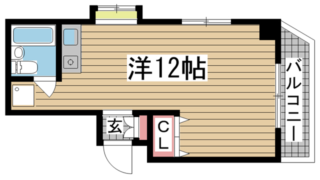 レスポワール花隈 801|神戸市中央区花隈町(神戸高速線花隈駅)のマンション間取 レスポワール花隈 801|神戸市中央区花隈町(神戸高速線花隈駅)のマンション間取