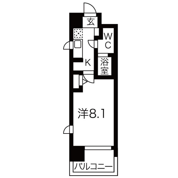 神戸市中央区二宮町の賃貸物件間取画像