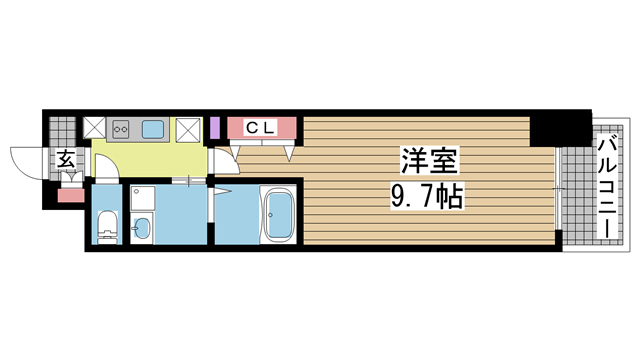 神戸市中央区日暮通の賃貸物件間取画像