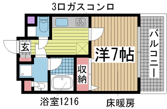 神戸市灘区琵琶町の賃貸物件間取画像
