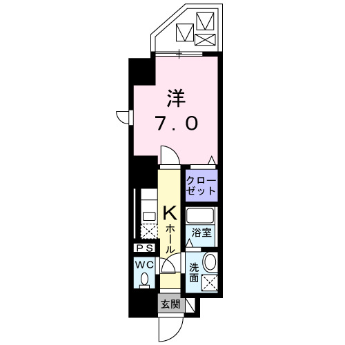 神戸市中央区元町通の賃貸物件間取画像