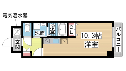 神戸市兵庫区福原町の賃貸物件間取画像