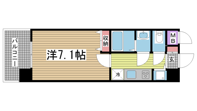 神戸市中央区二宮町の賃貸物件間取画像
