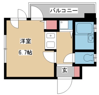 神戸市中央区熊内町の賃貸物件間取画像