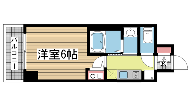 神戸市中央区下山手通の賃貸物件間取画像