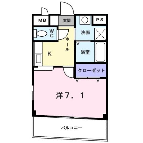 尼崎市東難波町の賃貸物件間取画像