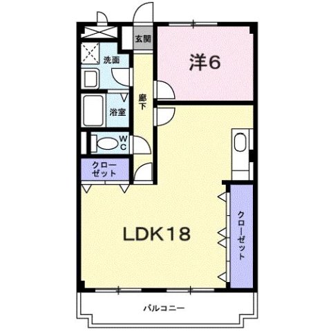 神戸市北区有野中町の賃貸物件間取画像