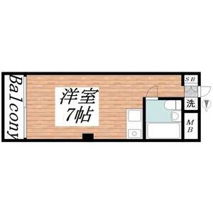 神戸市中央区雲井通の賃貸物件間取画像