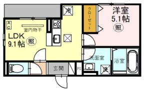 フルール花隈 101|神戸市中央区花隈町(JR東海道本線(近畿)元町駅)のアパート間取 フルール花隈 101|神戸市中央区花隈町(JR東海道本線(近畿)元町駅)のアパート間取