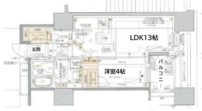 神戸市中央区下山手通の賃貸物件間取画像