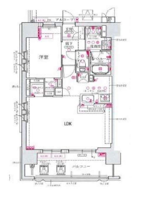 ワコーレ神戸元町I’z 601|神戸市中央区北長狭通(JR東海道本線(近畿)元町駅)のマンション間取 ワコーレ神戸元町I’z 601|神戸市中央区北長狭通(JR東海道本線(近畿)元町駅)のマンション間取