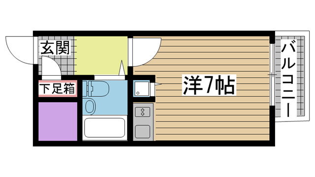 神戸市中央区下山手通の賃貸物件間取画像