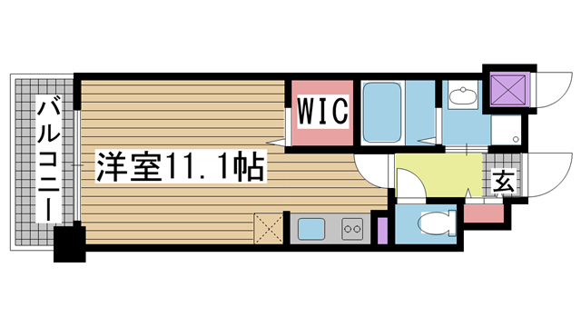 神戸市中央区吾妻通の賃貸物件間取画像