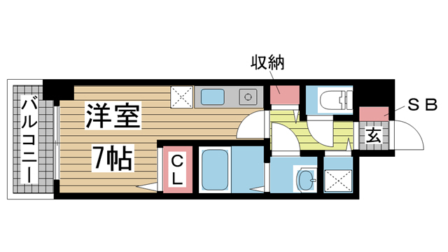 神戸市北区谷上東町の賃貸物件間取画像