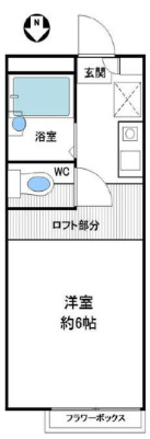 神戸市北区山田町下谷上の賃貸物件間取画像