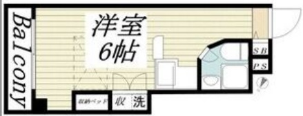 神戸市長田区大橋町の賃貸物件間取画像