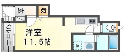 神戸市北区山田町上谷上の賃貸物件間取画像