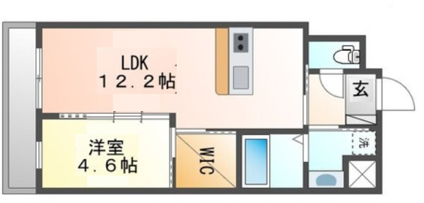 神戸市中央区二宮町の賃貸物件間取画像