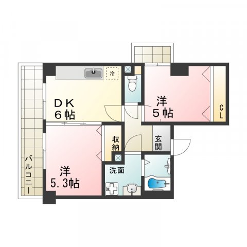 ハーバー壱番館 403|神戸市兵庫区東出町(JR東海道本線(近畿)神戸駅)のマンション間取 ハーバー壱番館 403|神戸市兵庫区東出町(JR東海道本線(近畿)神戸駅)のマンション間取