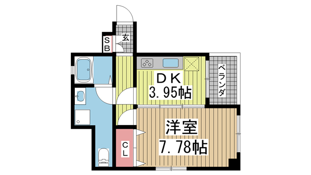 神戸市中央区元町通の賃貸物件間取画像