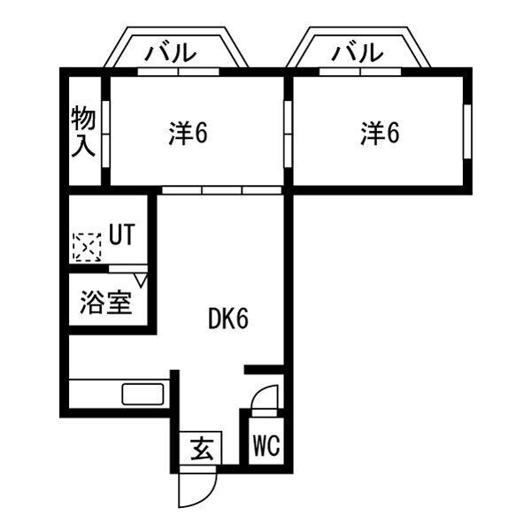 神戸市中央区山本通の賃貸物件間取画像