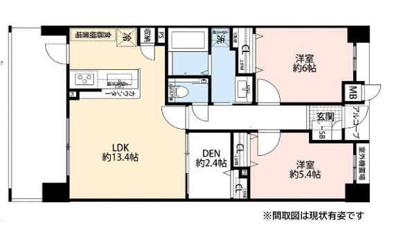 神戸市中央区割塚通の賃貸物件間取画像
