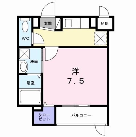 神戸市垂水区山手の賃貸物件間取画像