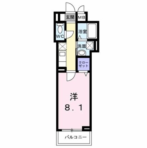 神戸市垂水区山手の賃貸物件間取画像