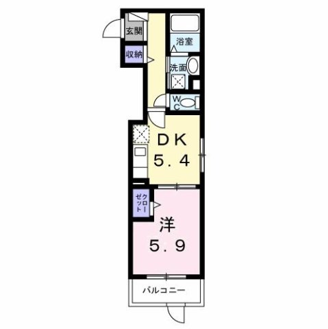 神戸市垂水区山手の賃貸物件間取画像