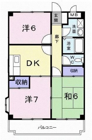 MANSION LOTUS 203|加古川市別府町新野辺(山陽電鉄線浜の宮駅)のマンション間取 MANSION LOTUS 203|加古川市別府町新野辺(山陽電鉄線浜の宮駅)のマンション間取