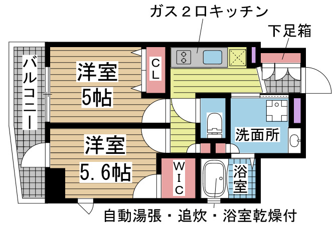 神戸市中央区下山手通の賃貸物件間取画像