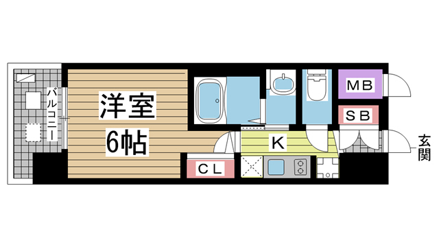 神戸市中央区下山手通の賃貸物件間取画像