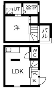 神戸市垂水区平磯の賃貸物件間取画像