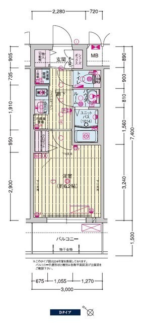 プレサンス神戸水木通ルミエス 0204|神戸市兵庫区水木通(神戸高速線新開地駅)のマンション間取 プレサンス神戸水木通ルミエス 0204|神戸市兵庫区水木通(神戸高速線新開地駅)のマンション間取