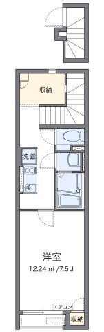 クレイノベルデュールⅡ 203|加古川市東神吉町西井ノ口(JR山陽本線宝殿駅)のアパート間取 クレイノベルデュールⅡ 203|加古川市東神吉町西井ノ口(JR山陽本線宝殿駅)のアパート間取