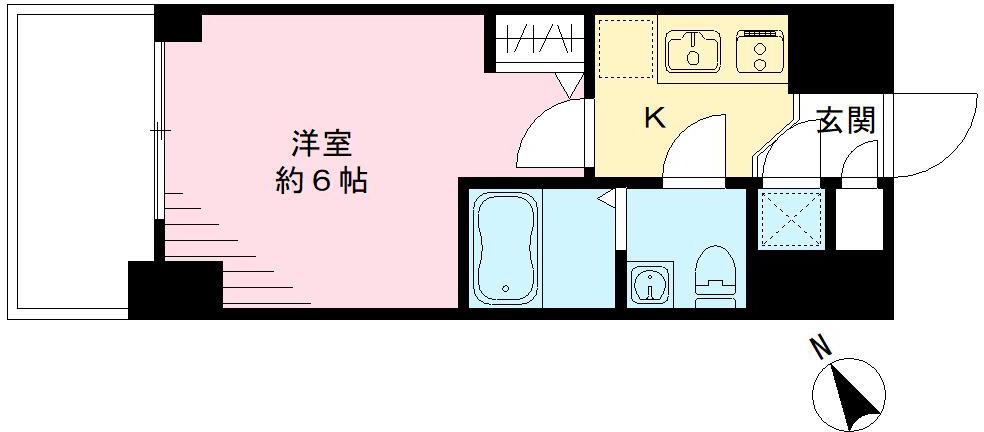 神戸市兵庫区永沢町の賃貸物件間取画像