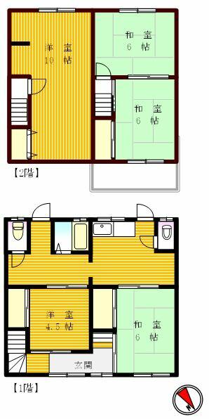 神戸市長田区梅ケ香町の賃貸物件間取画像