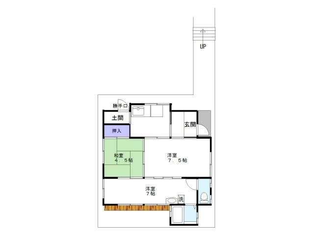 神戸市灘区福住通の賃貸物件間取画像