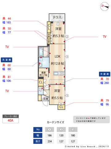 神戸市東灘区御影中町の賃貸物件間取画像