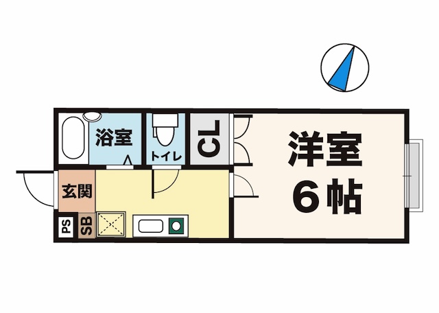 サンカレッジ 104|神戸市西区枝吉(JR山陽本線明石駅)のアパート間取 サンカレッジ 104|神戸市西区枝吉(JR山陽本線明石駅)のアパート間取