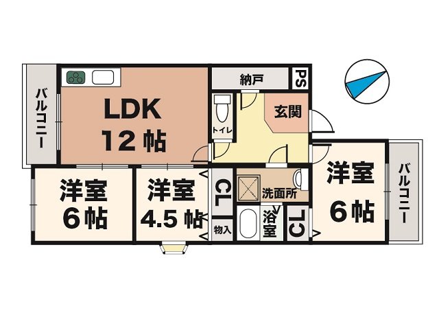コーポ久兼 101|神戸市西区南別府(神戸市営地下鉄線伊川谷駅)のマンション間取 コーポ久兼 101|神戸市西区南別府(神戸市営地下鉄線伊川谷駅)のマンション間取