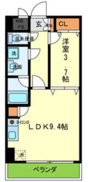 モアライフ魚崎 302|神戸市東灘区魚崎西町(阪神本線魚崎駅)のマンション間取 モアライフ魚崎 302|神戸市東灘区魚崎西町(阪神本線魚崎駅)のマンション間取