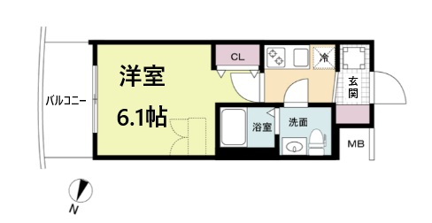 セレニテ神戸ミラクノール 502|神戸市兵庫区荒田町(JR東海道本線(近畿)神戸駅)のマンション間取 セレニテ神戸ミラクノール 502|神戸市兵庫区荒田町(JR東海道本線(近畿)神戸駅)のマンション間取