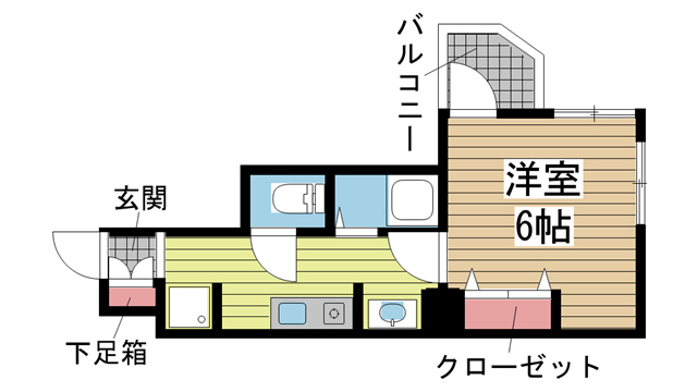 CITYSPIRE神戸元町Ⅱ 605|神戸市中央区元町通(JR東海道本線(近畿)神戸駅)のマンション間取 CITYSPIRE神戸元町Ⅱ 605|神戸市中央区元町通(JR東海道本線(近畿)神戸駅)のマンション間取
