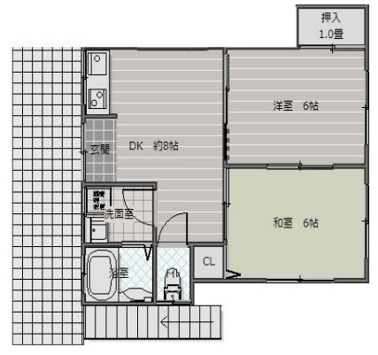 神戸市須磨区東須磨の賃貸物件間取画像