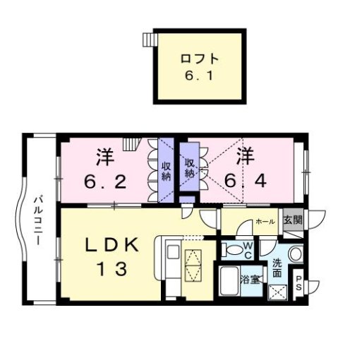 マウントック・レオ 207|神戸市西区伊川谷町潤和(JR山陽本線明石駅)のアパート間取 マウントック・レオ 207|神戸市西区伊川谷町潤和(JR山陽本線明石駅)のアパート間取