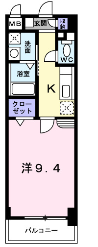 神戸市須磨区車の賃貸物件間取画像