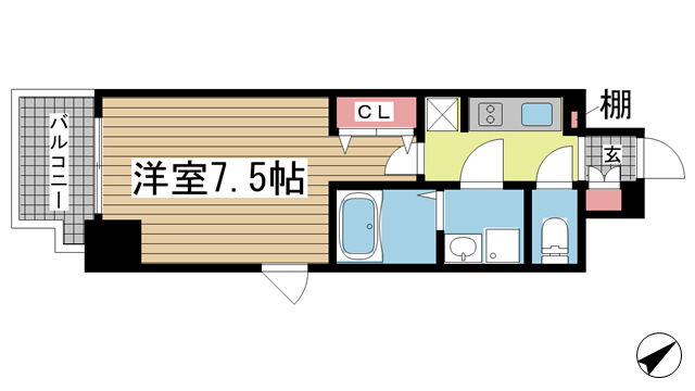 レジュールアッシュ神戸元町 1001|神戸市中央区花隈町(JR東海道本線(近畿)元町駅)のマンション間取 レジュールアッシュ神戸元町 1001|神戸市中央区花隈町(JR東海道本線(近畿)元町駅)のマンション間取
