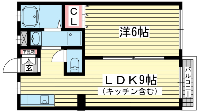 中山手ガーデンパレスD棟 205|神戸市中央区中山手通(神戸市営地下鉄線大倉山駅)のアパート間取 中山手ガーデンパレスD棟 205|神戸市中央区中山手通(神戸市営地下鉄線大倉山駅)のアパート間取